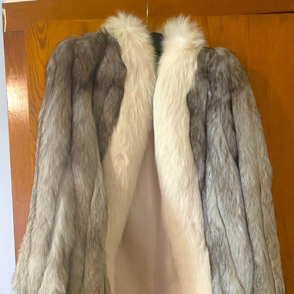 Fox fur coat